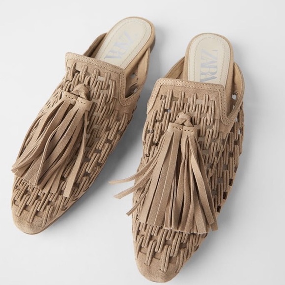 Zara tassel mules Clearance